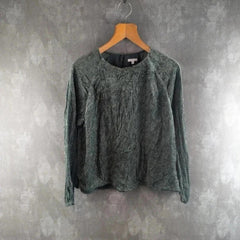 Jigsaw Tope Womens Medium M Green Long Sleeve