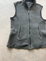 Patagonia Synchilla Gilet Women’s Medium Grey Fleece Body Warmer Outdoor Hiking
