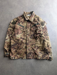Vintage Italian Military Overshirt Men's XL Camouflage Field Jacket Utility