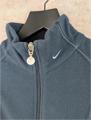 Nike Y2K Full Zip Fleece Jacket Navy Women's XL