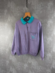 Vintage Jumper Mens Medium M Cotton Pullover 1980s