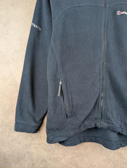 Berghaus Jumper Womens L Large Navy Full Zip Fleece Jacket