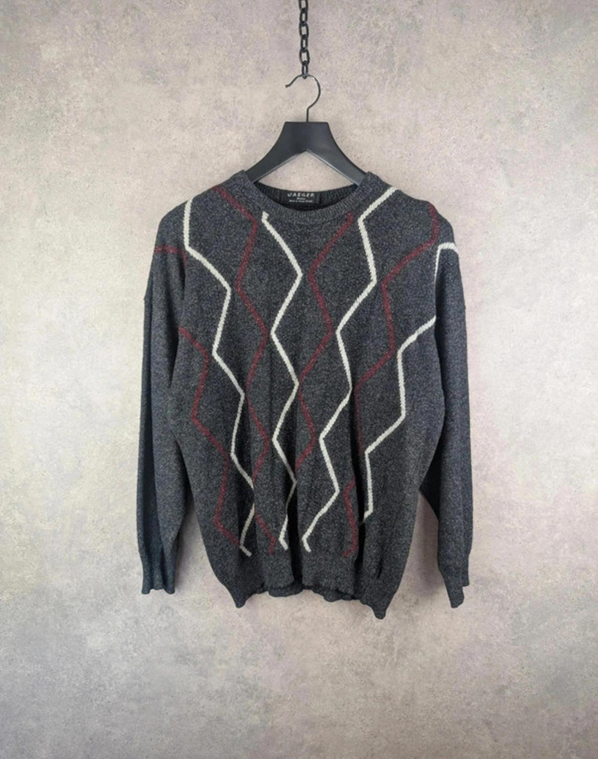 Jaeger Jumper Mens M Medium Vintage Knitted Retro