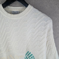 Jacques Jumper Mens Medium M Knitted Vintage 80s Pullover