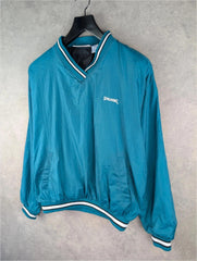 Spalding Jumper Mens Medium M Blue Vintage Pullover Windbreaker