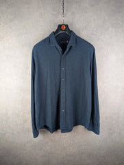 Ralph Lauren Shirt Mens XXL 2XL Navy Long Sleeve Cotton