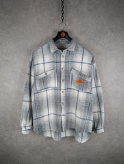 Quiksilver Shirt Mens Large L Vintage 90s Heavy Cotton Long Sleeve