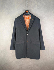 Harry Brown Coat Mens M Medium Grey Overcoat Smart