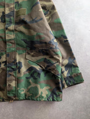 Italian Military Waterproof Jacket Men's XL Camouflage Hooded Army Outdoor