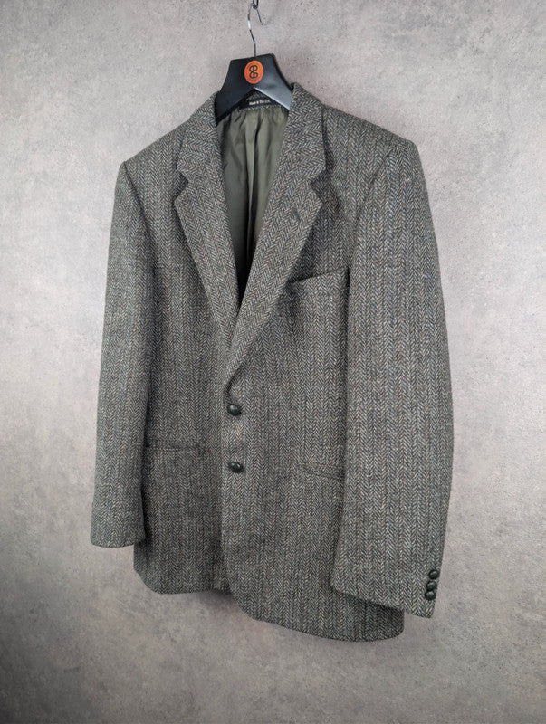 St Michael Jacket Mens Large L Grey Wool Vintage