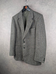 St Michael Jacket Mens Large L Grey Wool Vintage