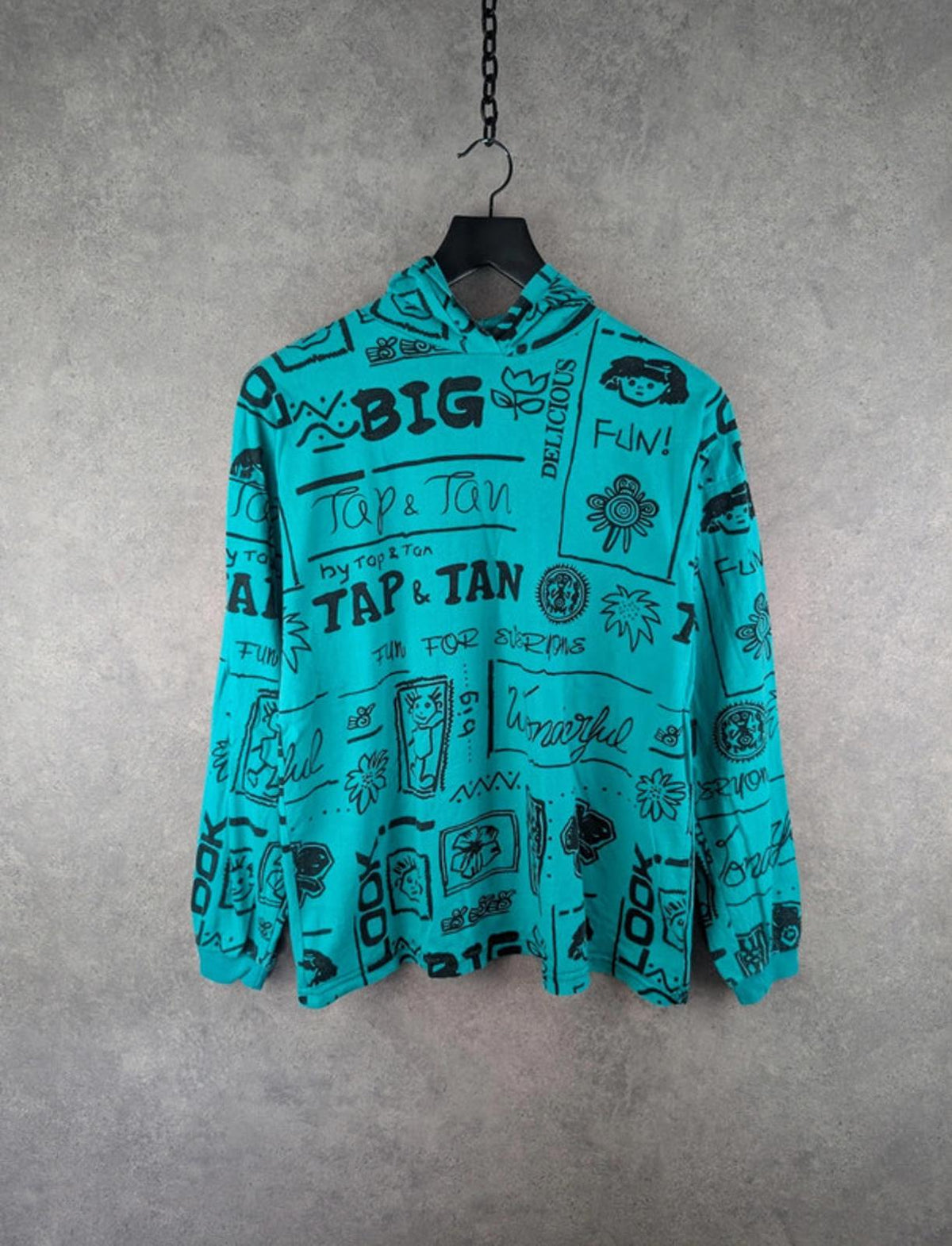 Tap & Tan Jumper Womens Extra Large XL Vintage 80s Hoodie Lightweight