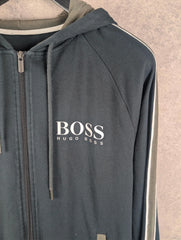 Hugo Boss Jumper Mens Small S Black Hoodie