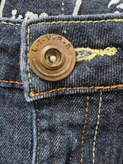 Y2K Denim Mini Skirt Womens 12 Blue Country Western Festival