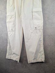 Next Trousers Mens W30 L29 Cream Y2K Cargo Lightweight Comfort