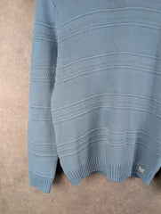 Crew Clothing Company Jumper Womens L Large Blue Knitted Pullover