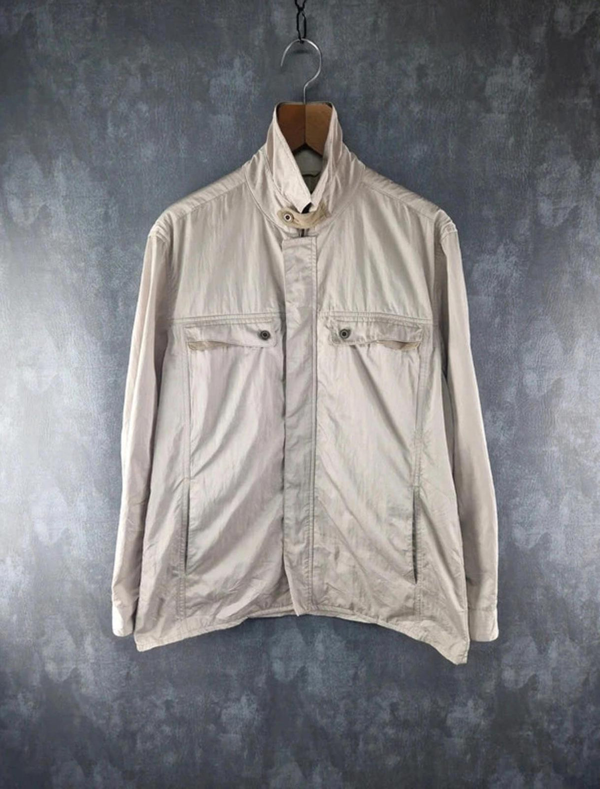 Playboy Jacket Mens Large L Beige Vintage Y2K Lightweight
