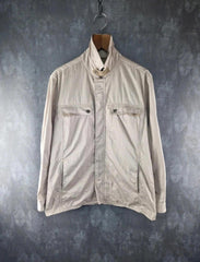 Playboy Jacket Mens Large L Beige Vintage Y2K Lightweight