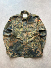 German Military Jacket Men’s Small Flecktarn Camo 2008 Army Combat Field Shirt