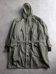 Vintage M1947 Parka Coat Men's XL 1970s Military Hooded Removable Liner Green