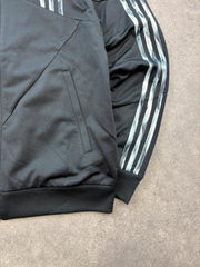 Adidas Zip Up Sweatshirt Women’s Medium Black Track Jacket Sports Activewear