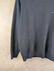 Tommy Hilfiger Jumper Mens Large L Navy Knitted Pullover