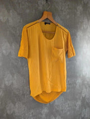 The Kooples Top Womens Small S Yellow Short Sleeve