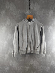 Kenzo Jumper Womens XS Extra Small Grey Full Zip Hoodie