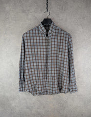 Authentic Clothing Company Flannel Shirt Mens Large L Checked Cotton