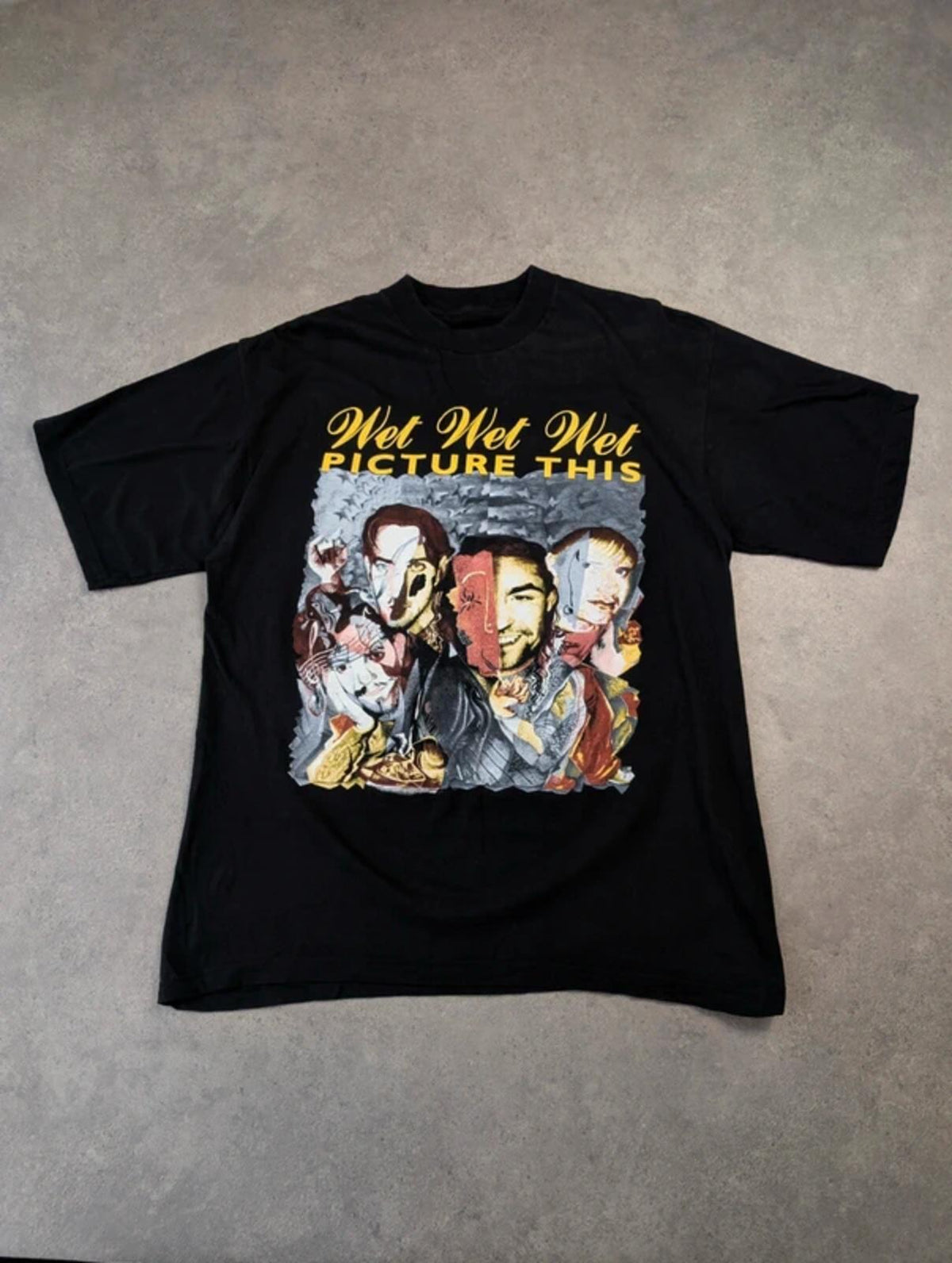 Wet Wet Wet Band T Shirt Men’s Large Vintage 1995 Tour Graphic Music Band Tee