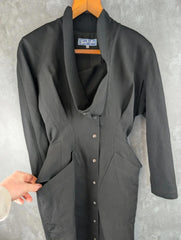 Thierry Mugler Dress Made in France Black Size 8