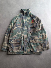 Vintage 1980s Italian Military Jacket Men’s Large Green Field Army