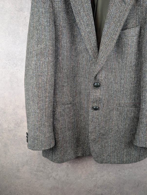 St Michael Jacket Mens Large L Grey Wool Vintage