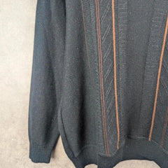 Jim Spencer Jumper Mens XL Extra Large Knitted V-Neck Pullover