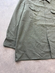 Vintage German Military Shirt Men’s XL Green Utility Army Surplus Combat