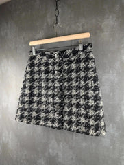 Silvian Heach Skirt Womens S Small Black/White