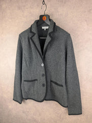 Laura Ashley Jacket Womens 2XL XXL Grey Blazer Wool