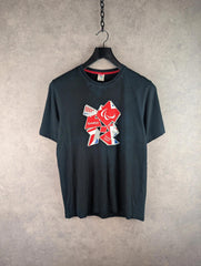 London 2012 Paralympic Games T-Shirt Mens Medium M Navy Short Sleeve