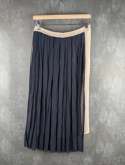 Semicouture Pleated Skirt Womens Small S Navy