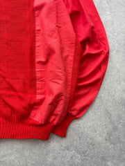 Vintage 1980s Jumper Women’s Large Red Retro Knit Sweatshirt Pullover