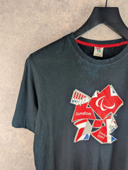 London 2012 Paralympic Games T-Shirt Mens Medium M Navy Short Sleeve