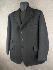 Pytchley Jacket Womens L Large Grey Wool Equestrian Hunting Vintage