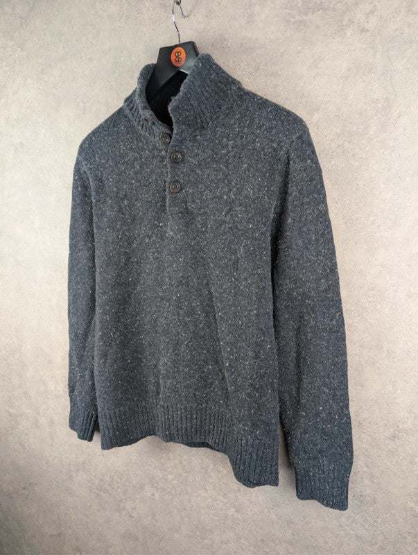 Gap Jumper Mens Medium M Grey Pullover Knitted