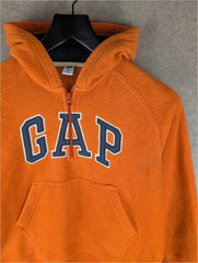 Gap Fleece Jumper Womens Large L Orange Vintage Fleece Pullover