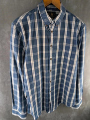 Musto Shirt Mens Medium M Checked Long Sleeve