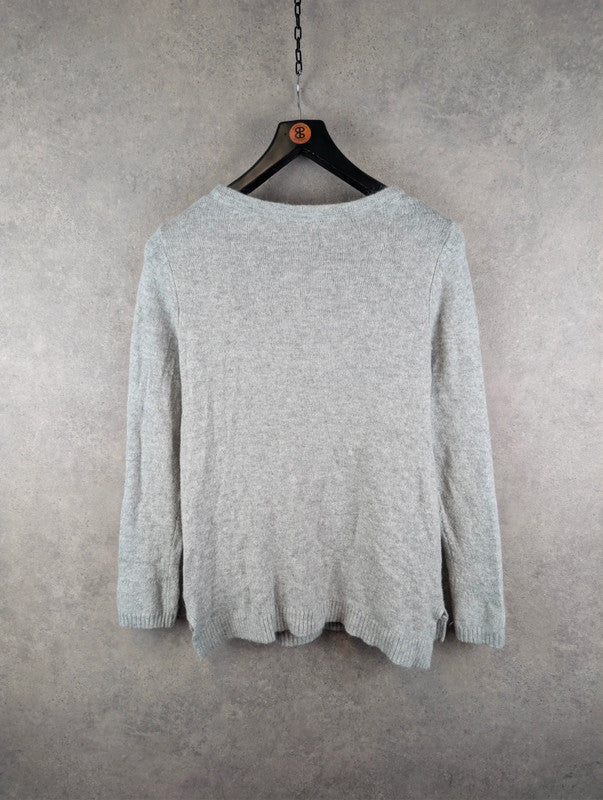 White Stuff Jumper Womens XXL 2XL Grey Knitted Pullover