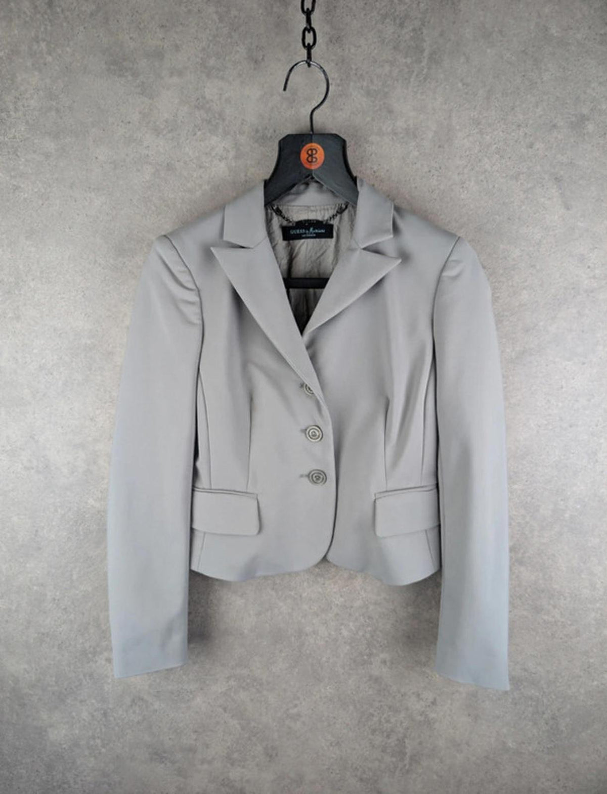 Guess Jacket Womens M Medium Grey Y2K Blazer