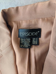Episode Blazer Women’s Small Vintage 1990s Silk Tailored Smart Formal