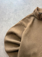 Woolrich Fleece Men’s 2XL Beige Y2K Full Zip Outdoor Casual