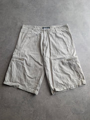 Quiksilver Shorts Men’s XL Beige Cargo Utility Long Shorts Y2K Skater Surfer